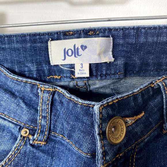 Jolt Distressed Jeans Size 3 Denim Cropped Pants - Picture 2 of 8